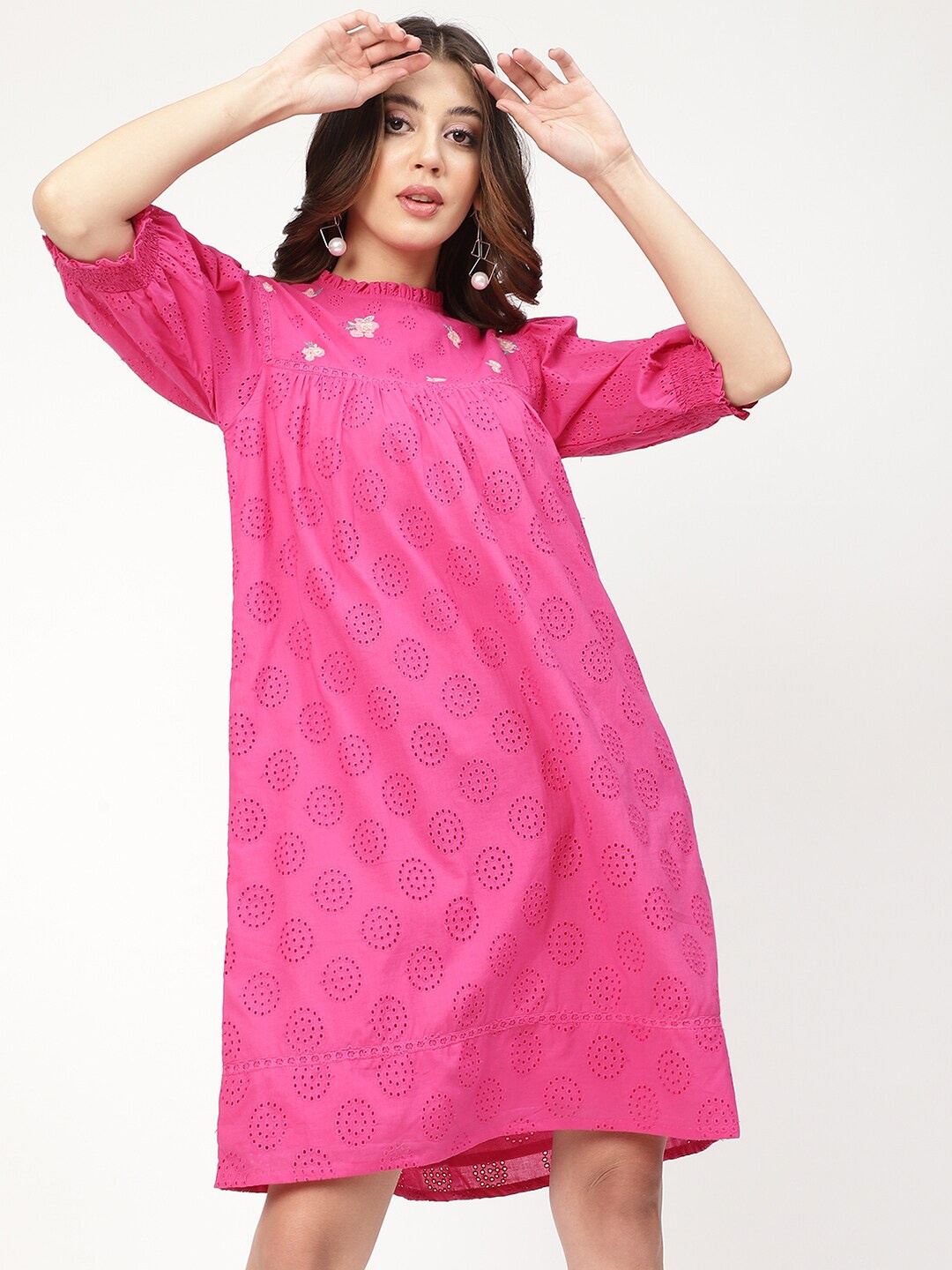

ELLE Pink Women A-Line Dress