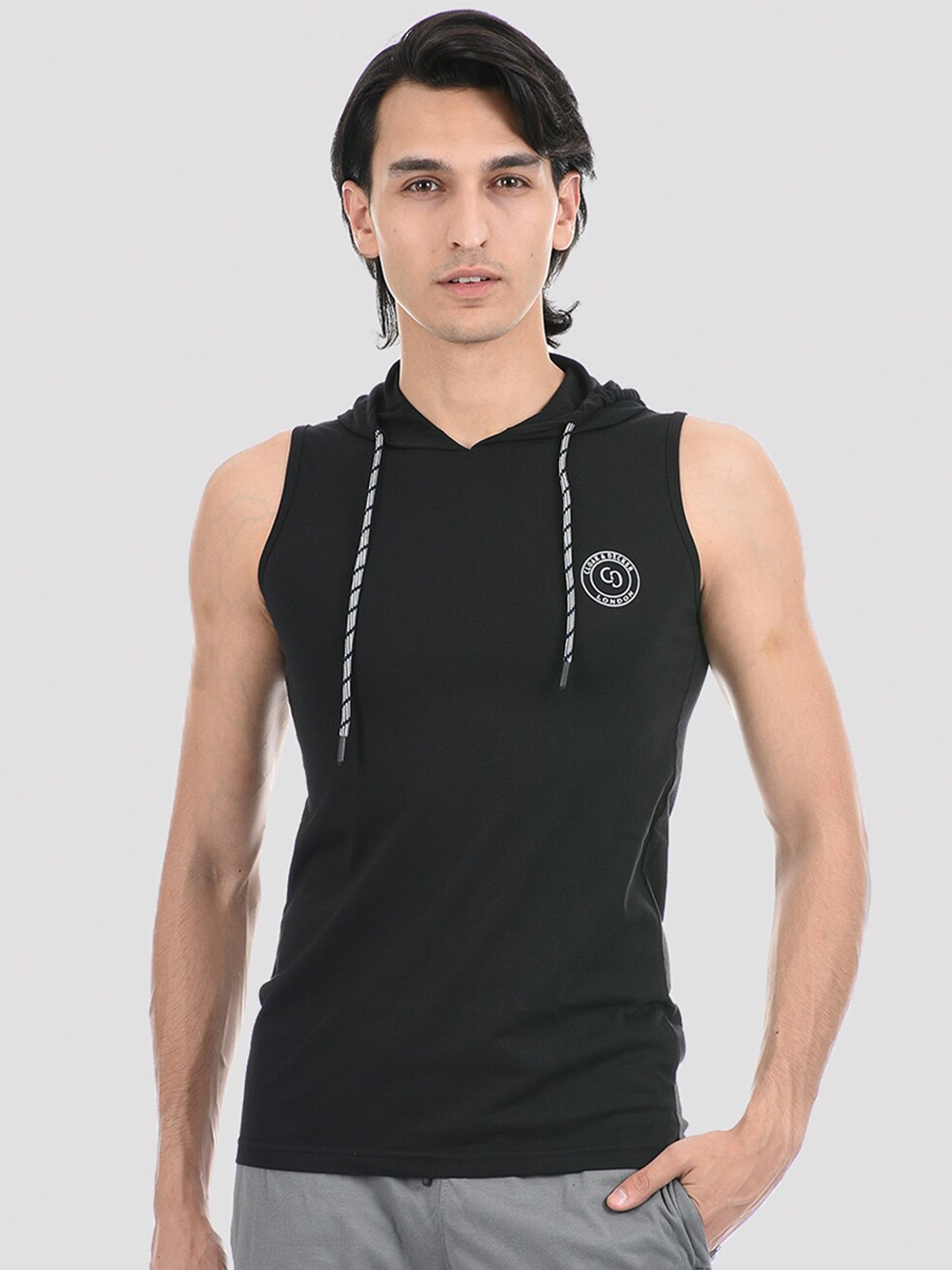 

Cloak & Decker by Monte Carlo Men Black Raw Edge T-shirt