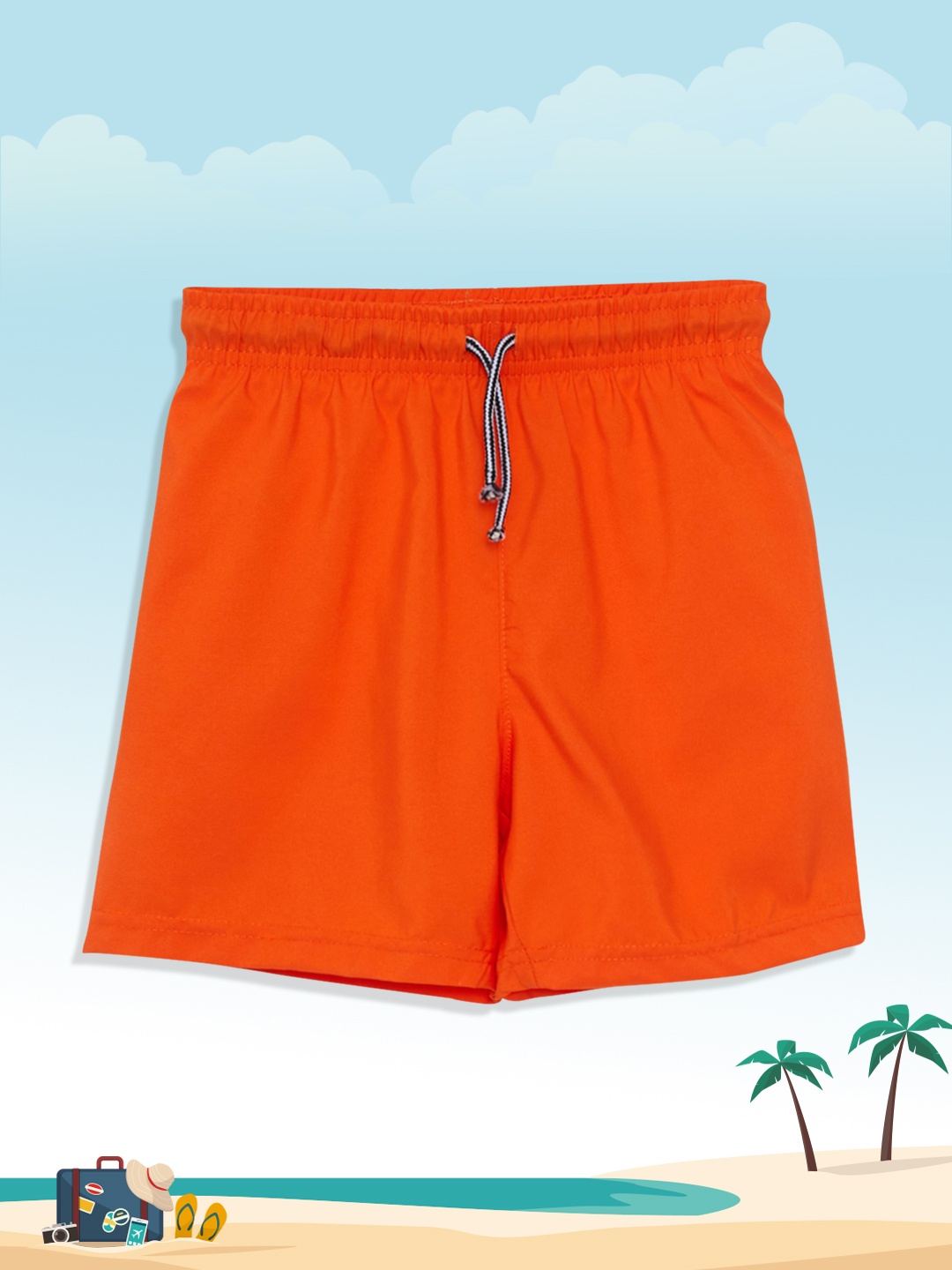 

LC Waikiki Boys Orange Solid Swim Bottoms