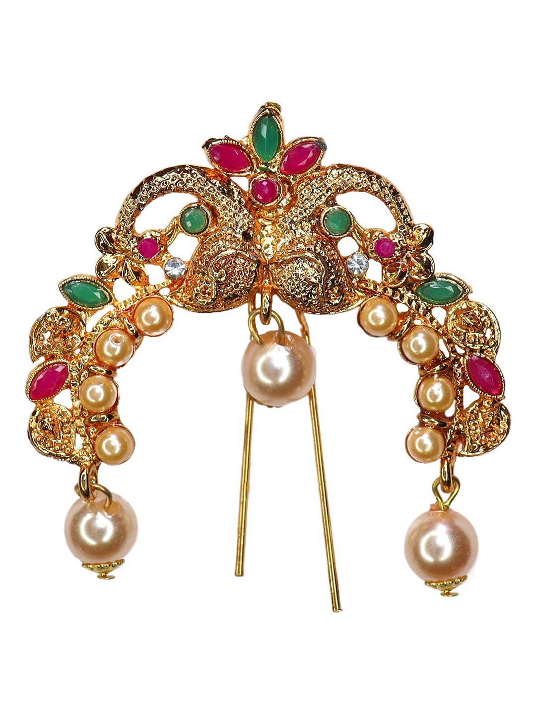 

Krelin Women Gold-Toned & Red Beaded Hair Accessory