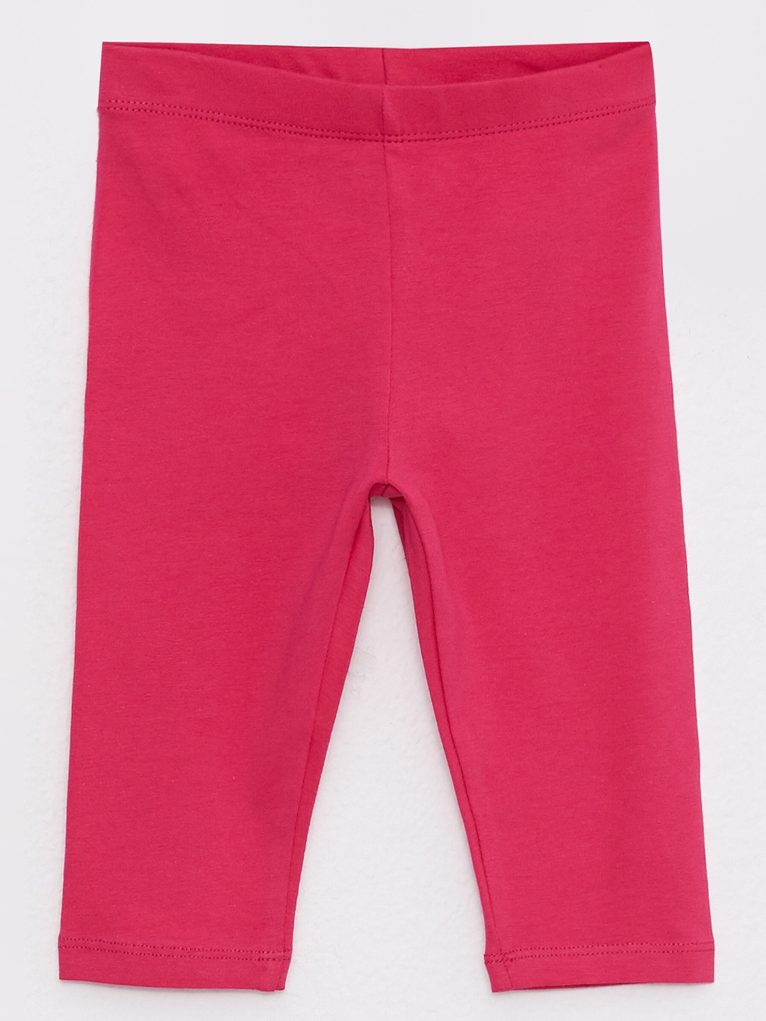 

LC Waikiki Girls Fuchsia Solid Stretchable Leggings