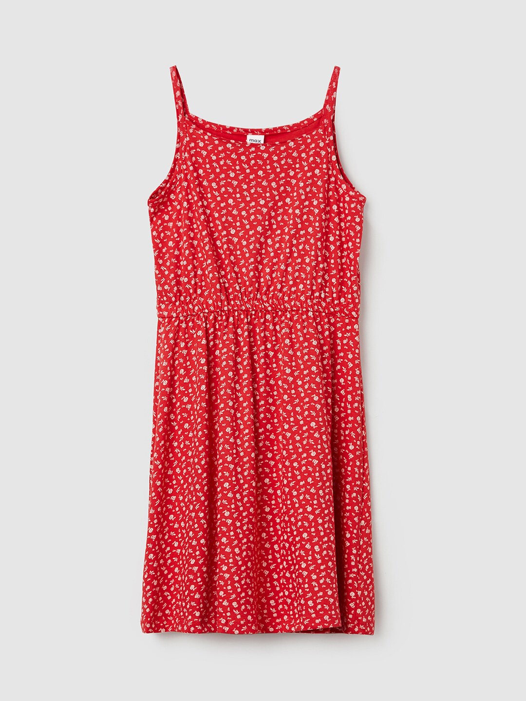 

max Girls Red Floral Dress