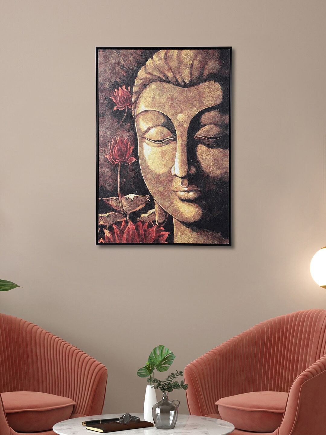 

HomeTown Brown Synthetic Painting Wall Art
