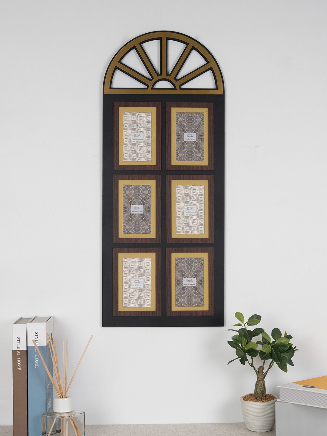 

HomeTown Black & Brown MDF Collage Wall Hanging Photoframe