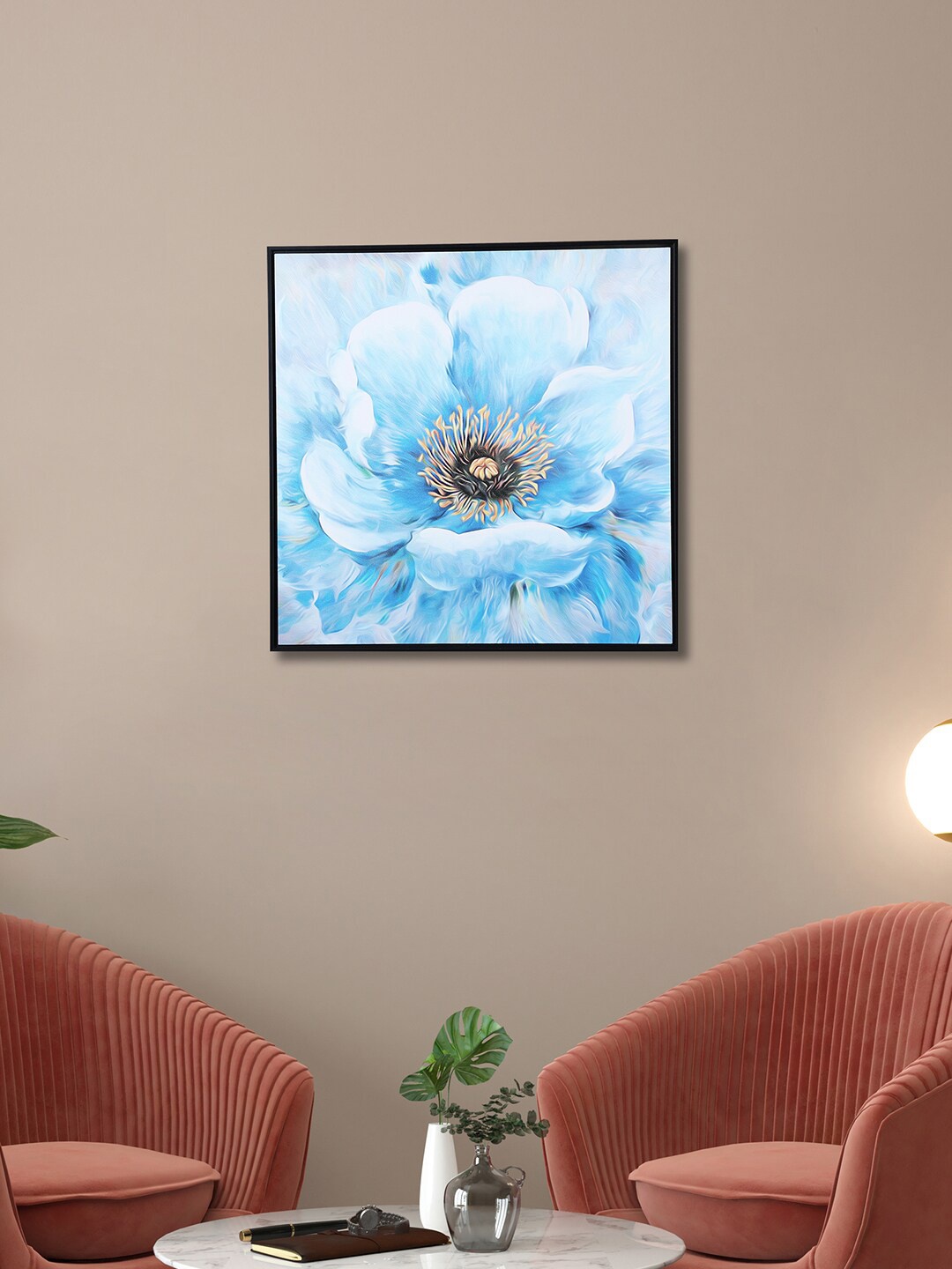 

HomeTown Blue Synthetic Painted Wall Art