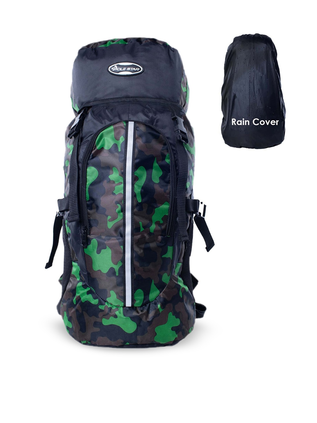 

Polestar Green & Black Printed 44 L Rucksacks