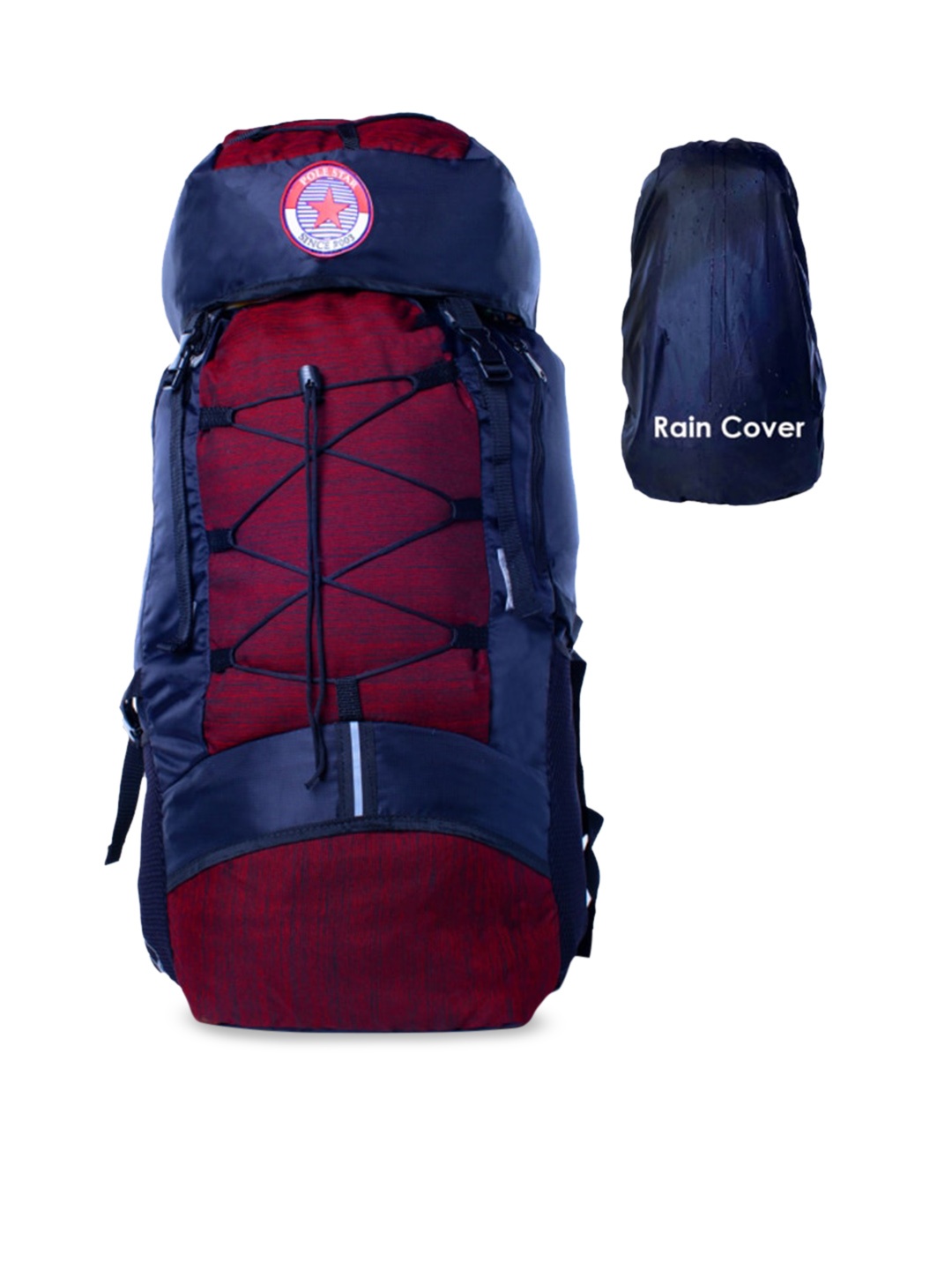 

Polestar Red & Navy Blue Colorblocked Rucksacks
