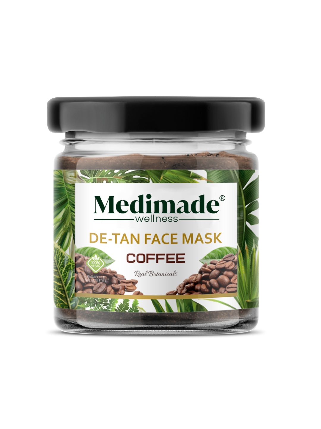 

Medimade Real Botanicals Coffee De-Tan Face Mask with Almond Oil & Vitamin E - 30 g, Pink