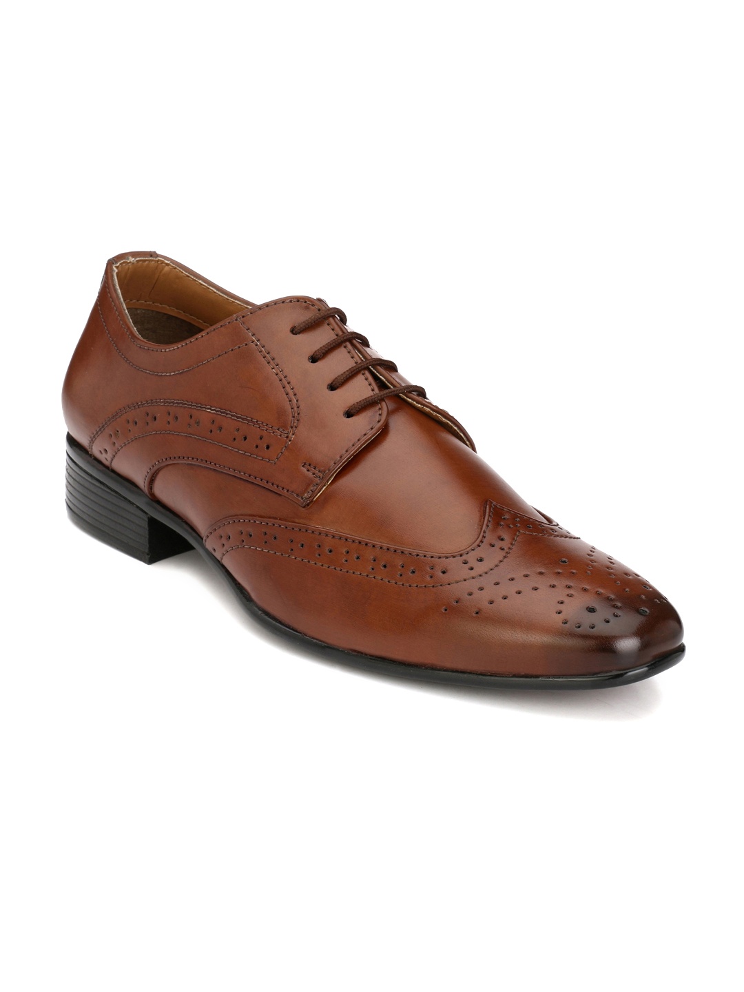 

Hirels Men Brown Textured Brogues