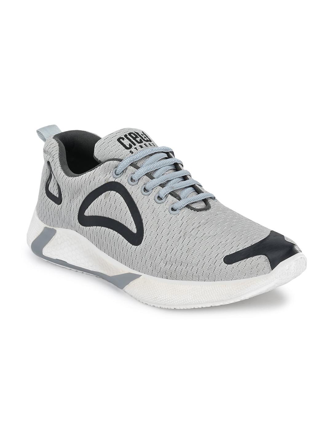 

Crew STREET Men Grey Woven Design Sneakers