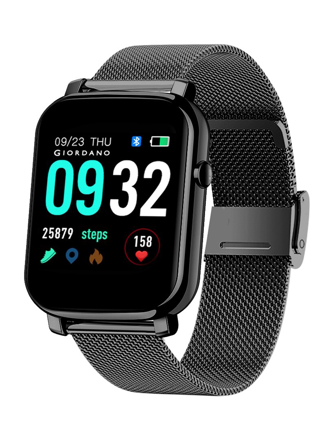 

GIORDANO Black Smart Solid Watches GT02-BKare