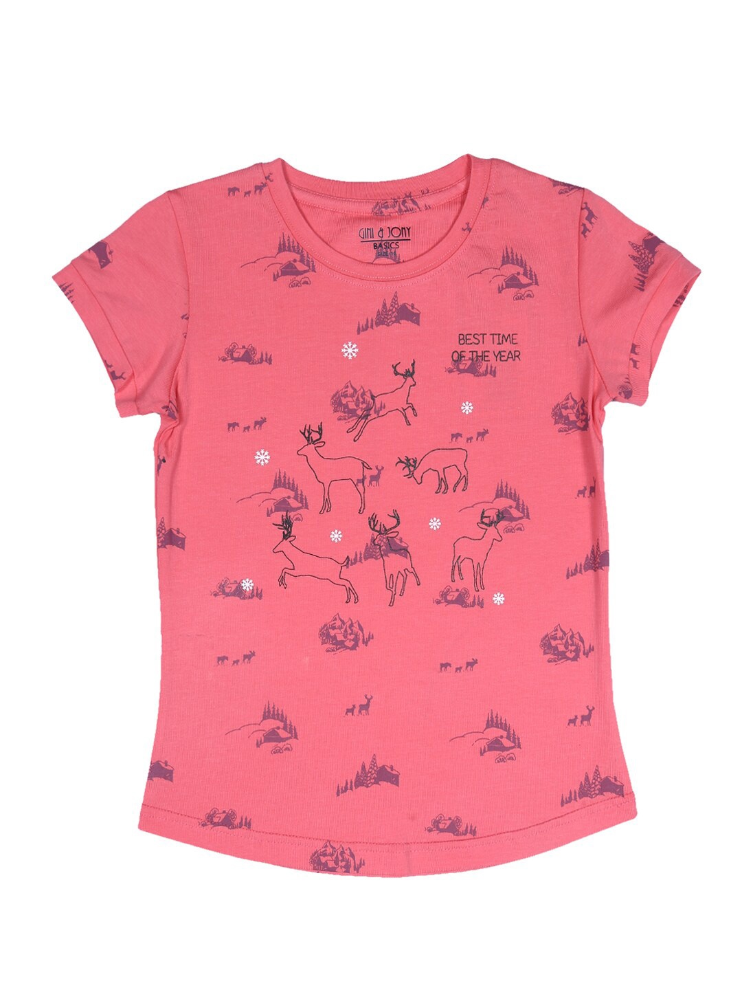 

Gini and Jony Pink Print Top