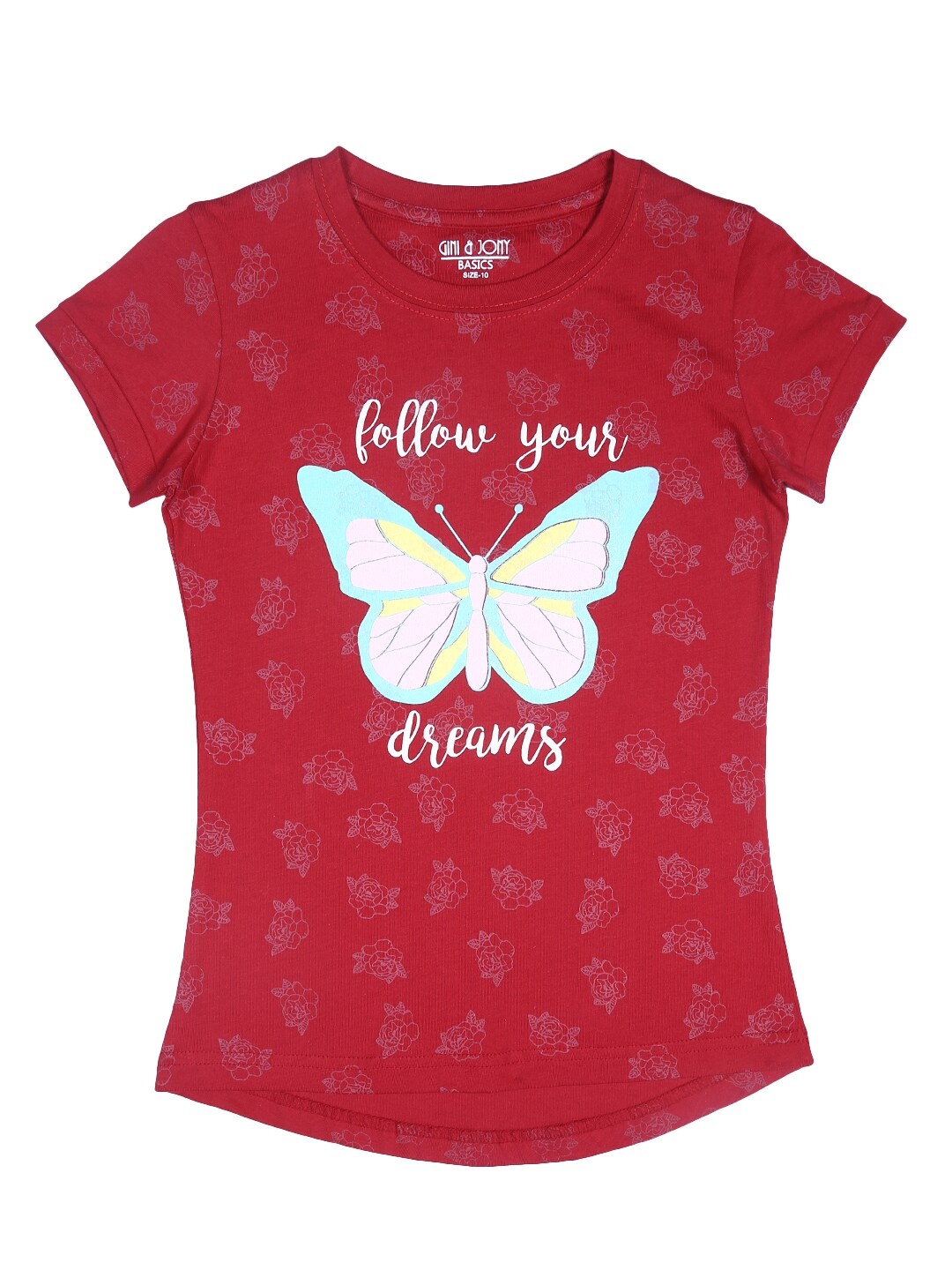 

Gini and Jony Red Print Top