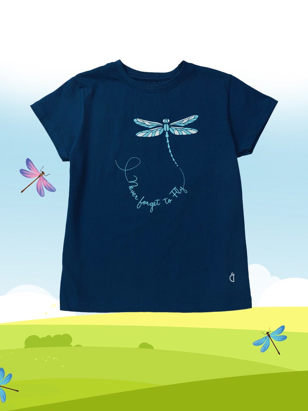 

Gini and Jony Girls Teal Print Top