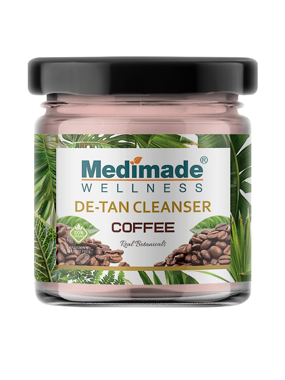 

Medimade Coffee Vegan De-Tan Cleanser for Even Skin Tone - 30g, Coffee brown