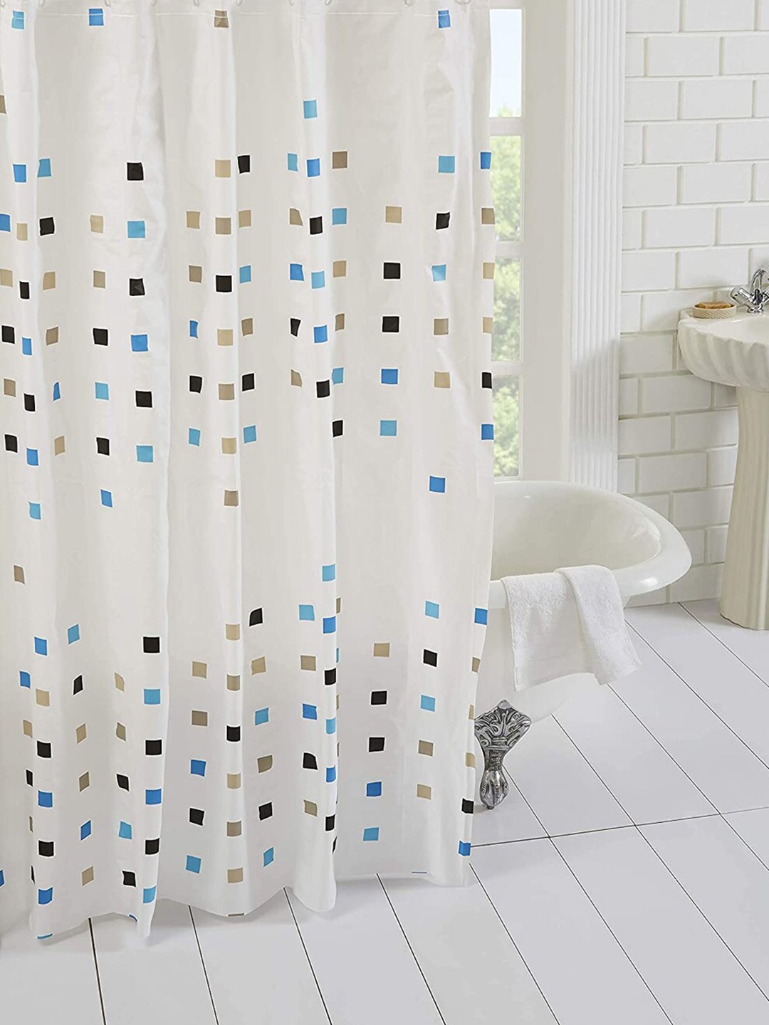 

homewards White Printed Shower Curtains