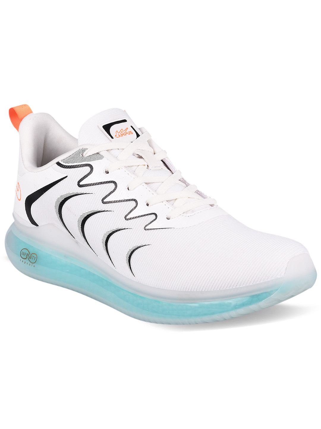

Campus Men White Mesh Running Shoes