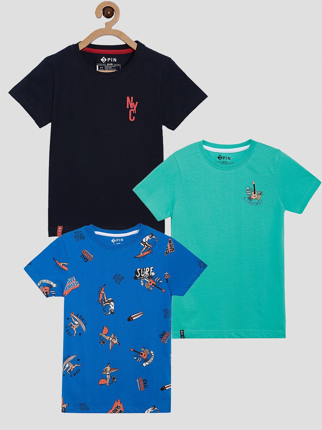 

3PIN Boys Multicoloured 3 T-shirt, Multi