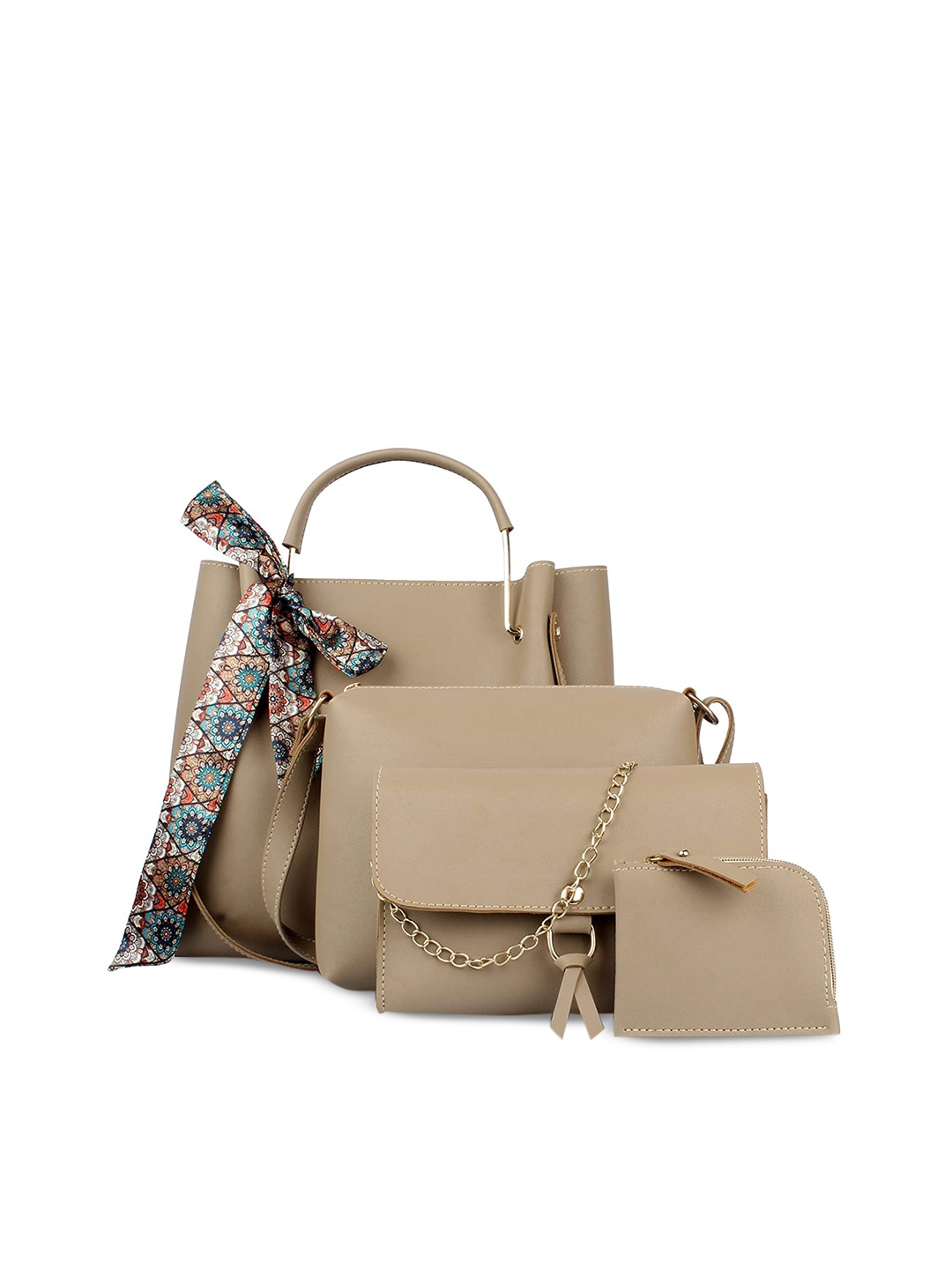 

The Mini NEEDLE Cream-Coloured PU Structured Shoulder Bag