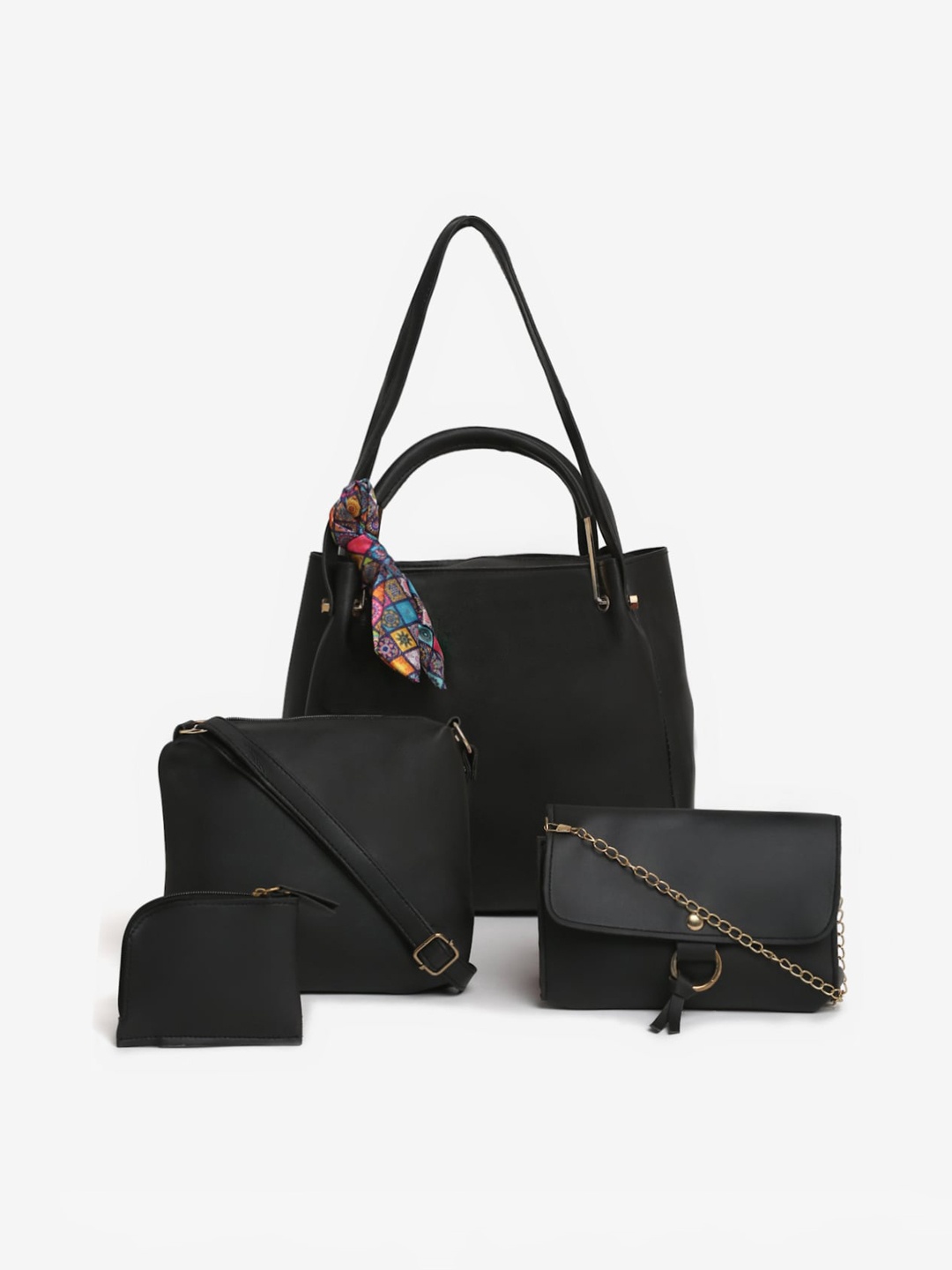 

The Mini NEEDLE Black PU Structured Handheld Bag
