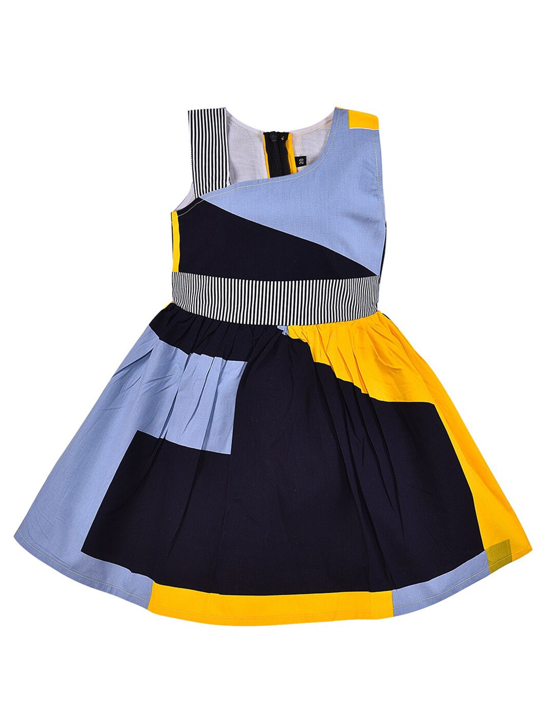 

Wish Karo Yellow Colourblocked Dress