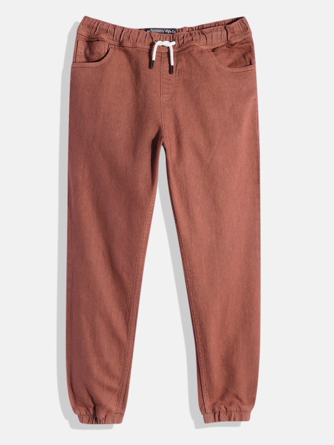 

UTH by Roadster Boys Rust-Coloured Jogger Stretchable Jeans