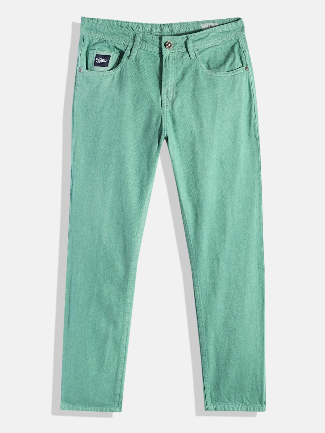 

UTH by Roadster Boys Sea Green Slim Fit Stretchable Jeans