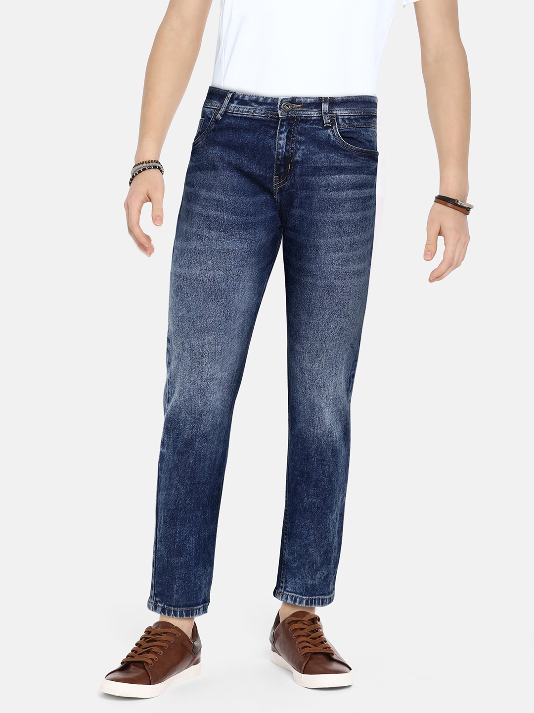 

UTH by Roadster Boys Blue Slim Fit Light Fade Stretchable Jeans