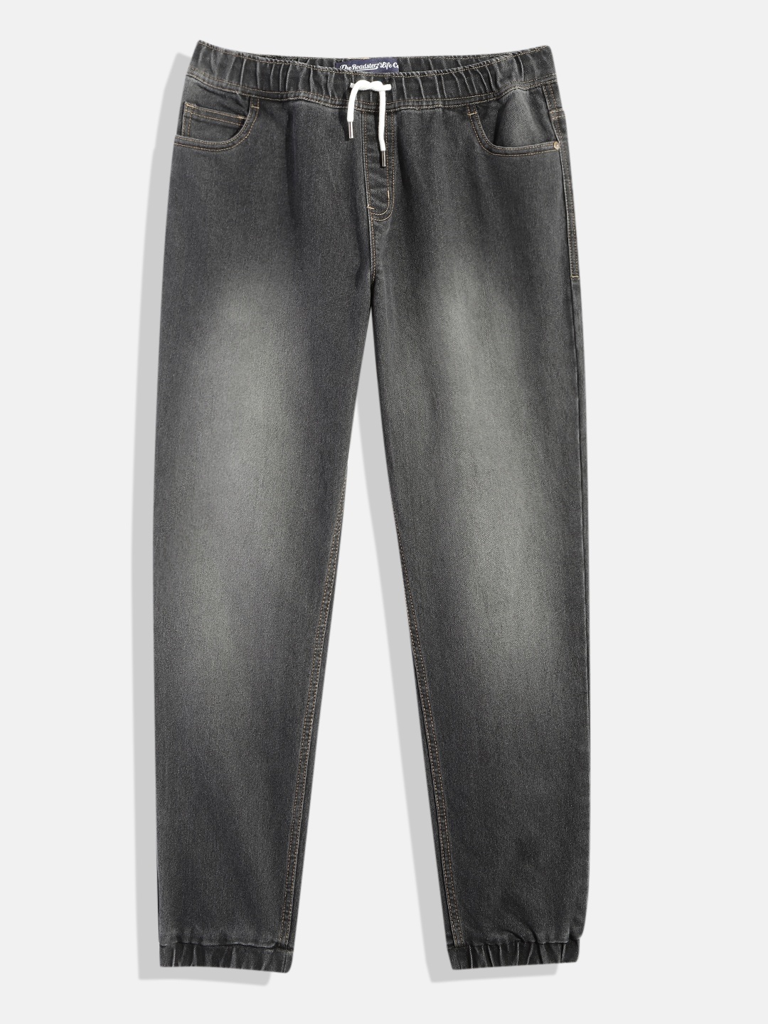 

UTH by Roadster Boys Grey Jogger Heavy Fade Stretchable Jeans