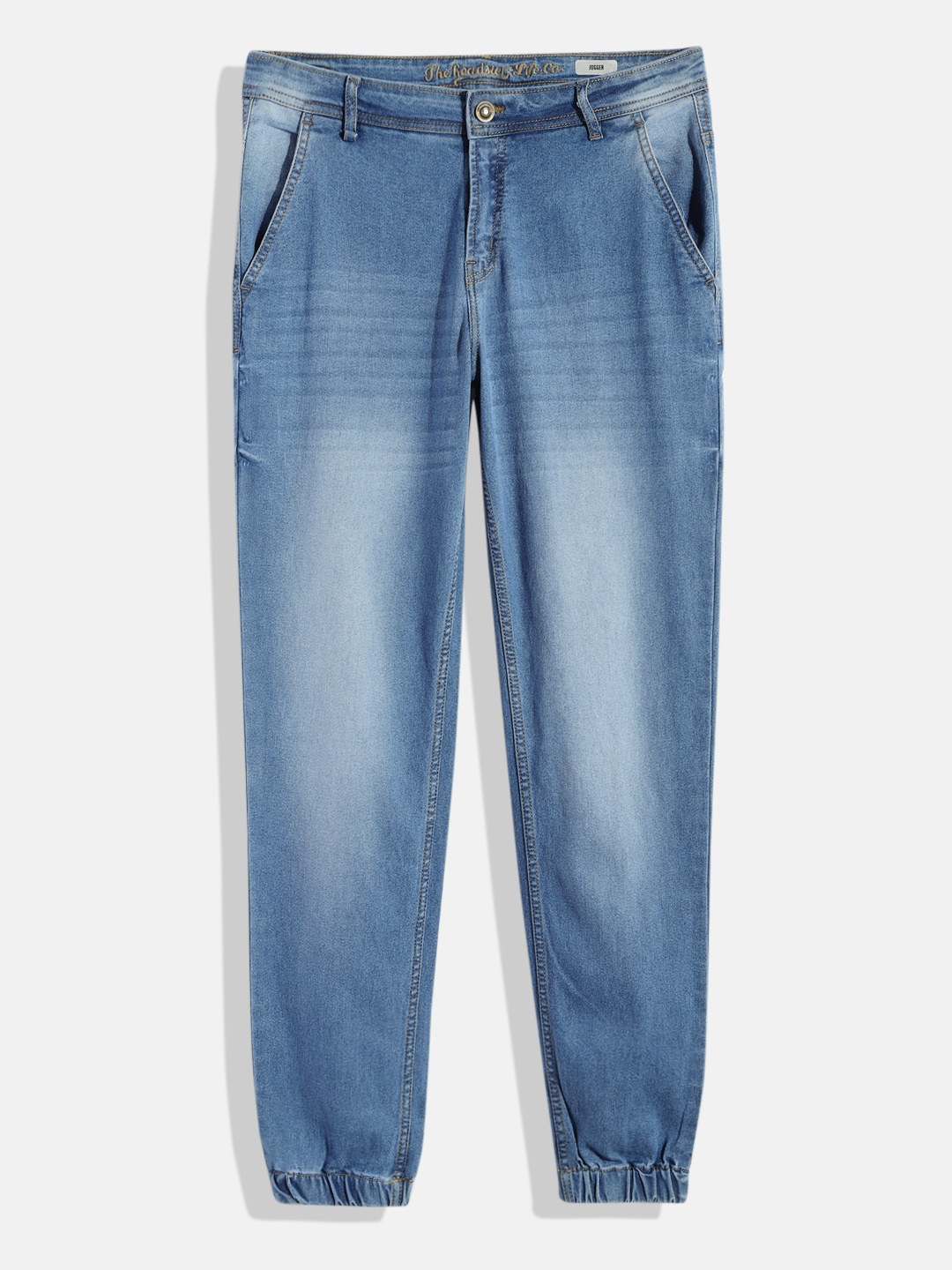 

UTH by Roadster Teen Boys Blue Jogger Light Fade Stretchable Jeans