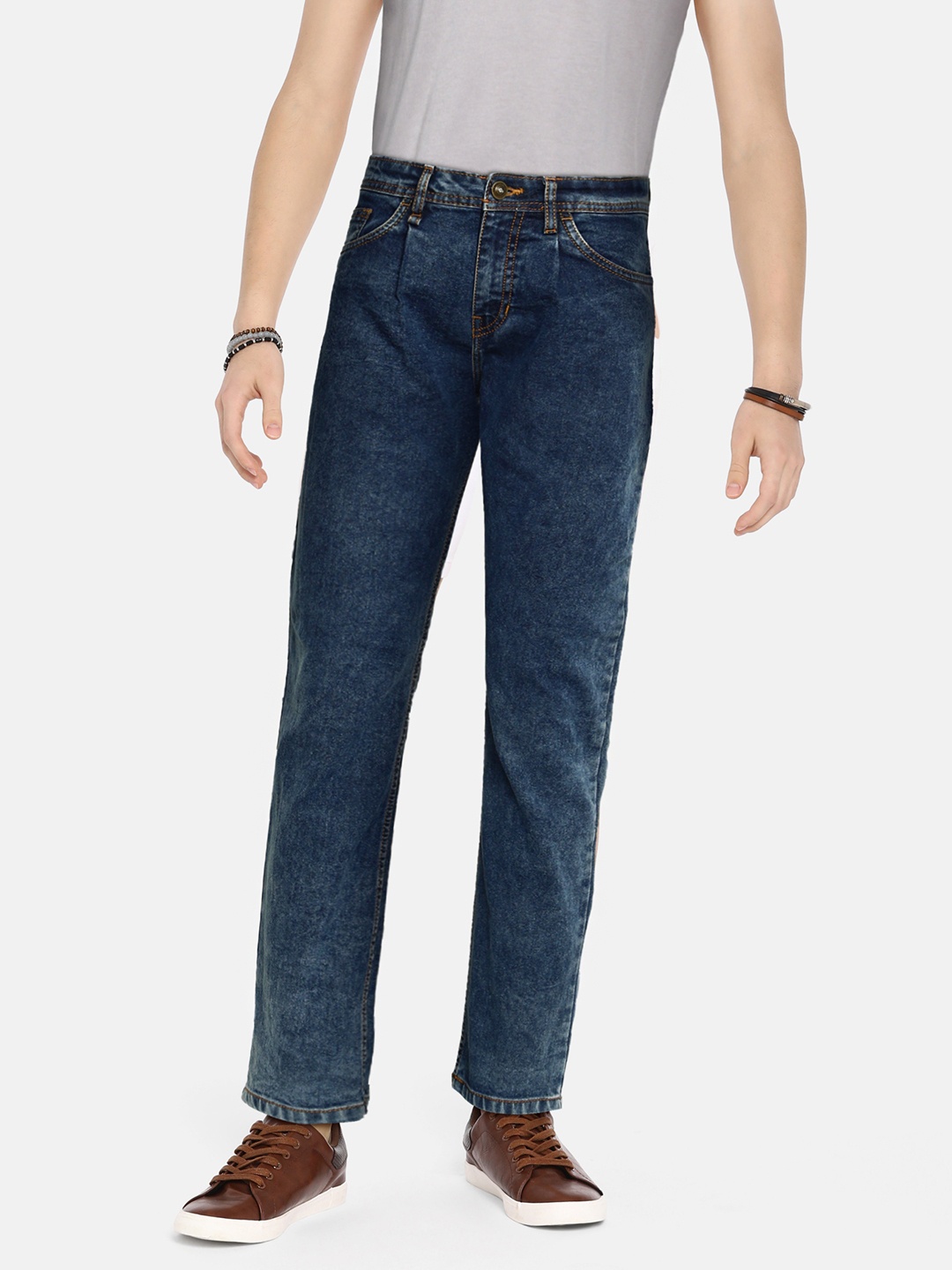 

UTH by Roadster Teen Boys Blue Solid Light Fade Slim Fit Stretchable Jeans