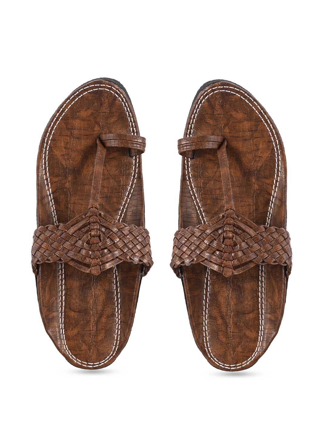 

Aristitch Men Brown Ethnic Comfort Sandals