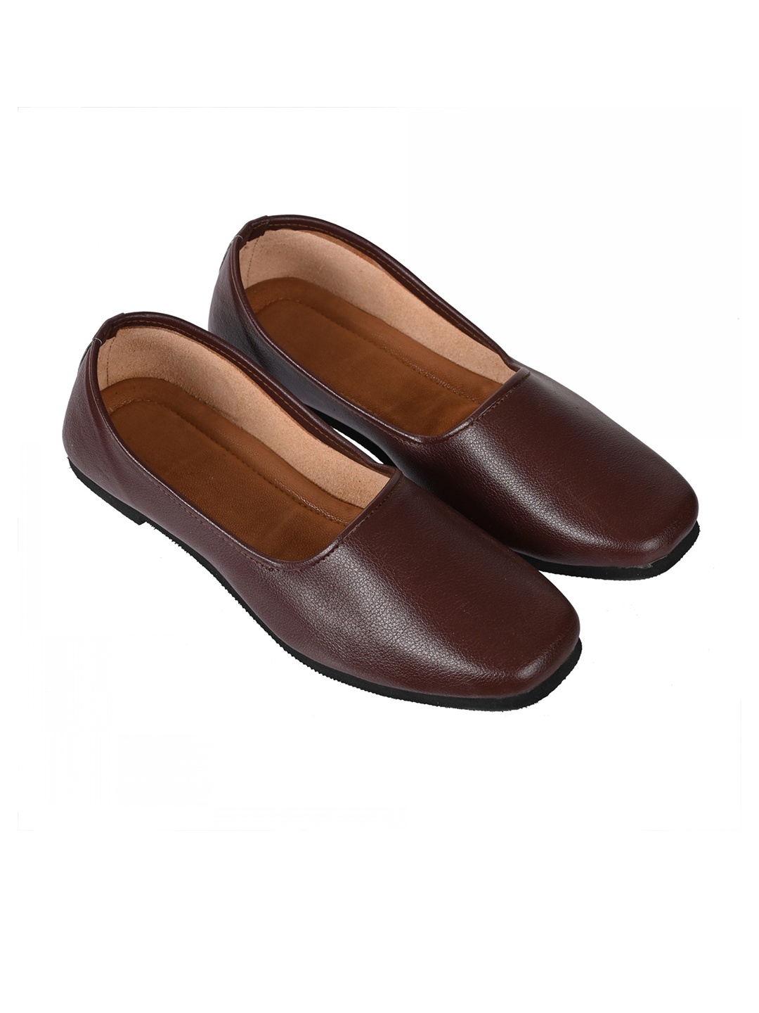 

Aristitch Men Brown Leather Slip-On Sneakers