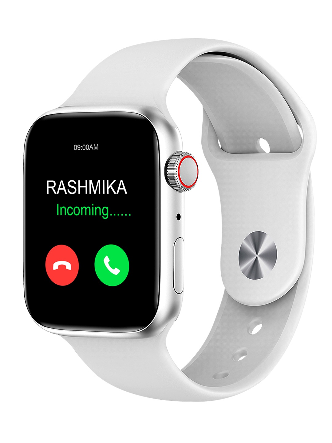 

honeybud Airfit Elite with Wireless Charger, Bluetooth Calling, 1.82 inch IPS Smartwatch, Silver