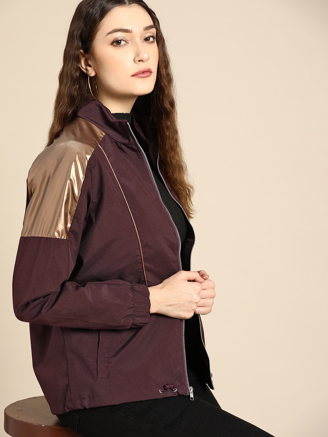 

all about you Women Burgundy Tailored Jacket