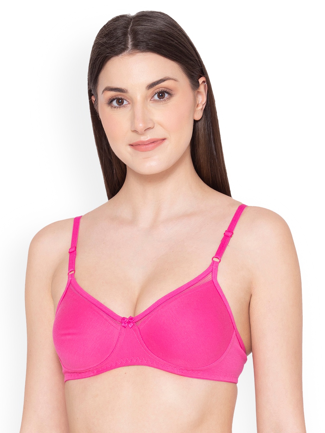 

GROVERSONS Paris Beauty Non-Wired Non-Padded Full Coverage Cotton Bra, Pink