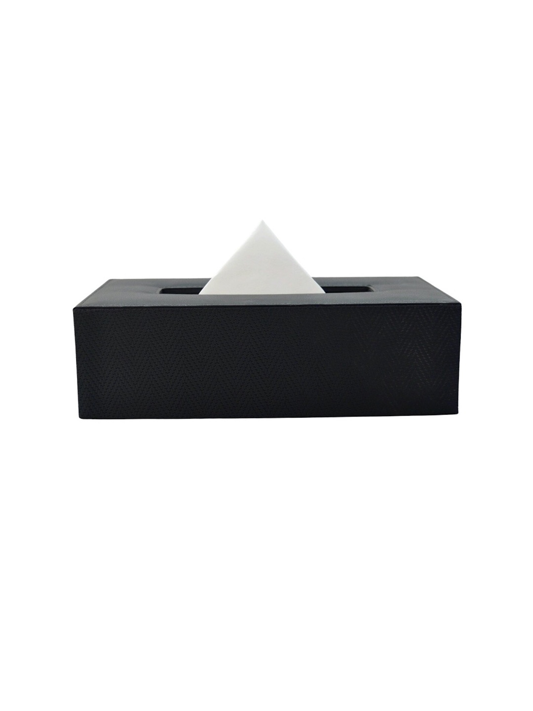 

Tranquil square Black Matte Finish Solid Tissue Box