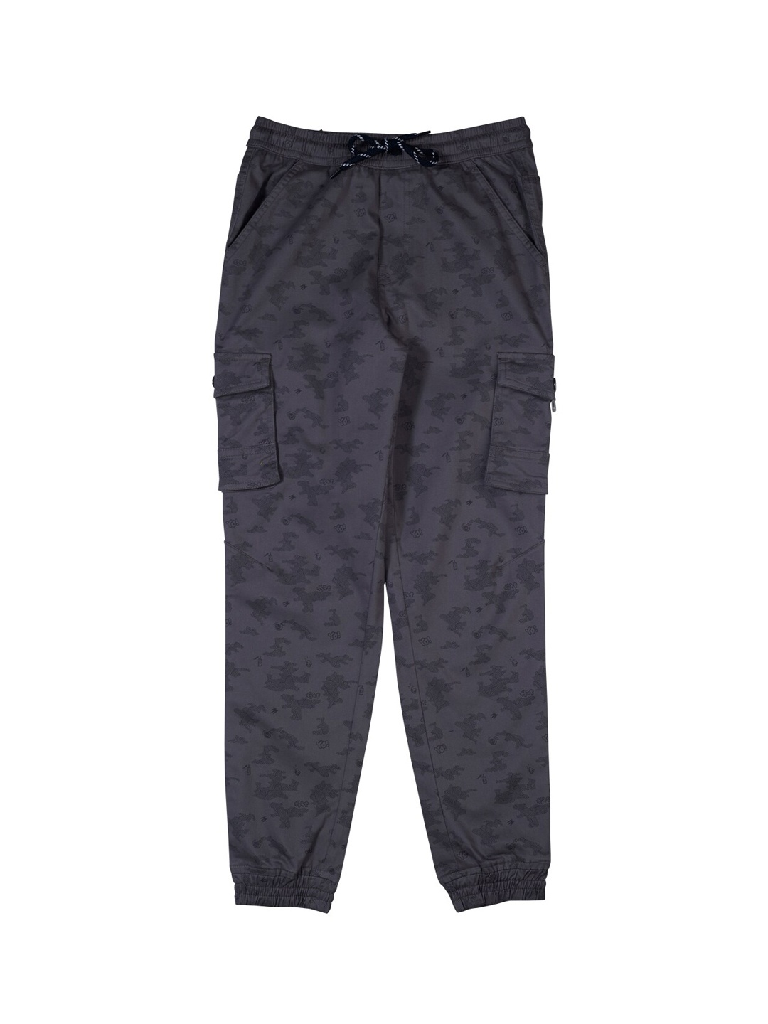 

Gini and Jony Boys Black Cargos Trousers