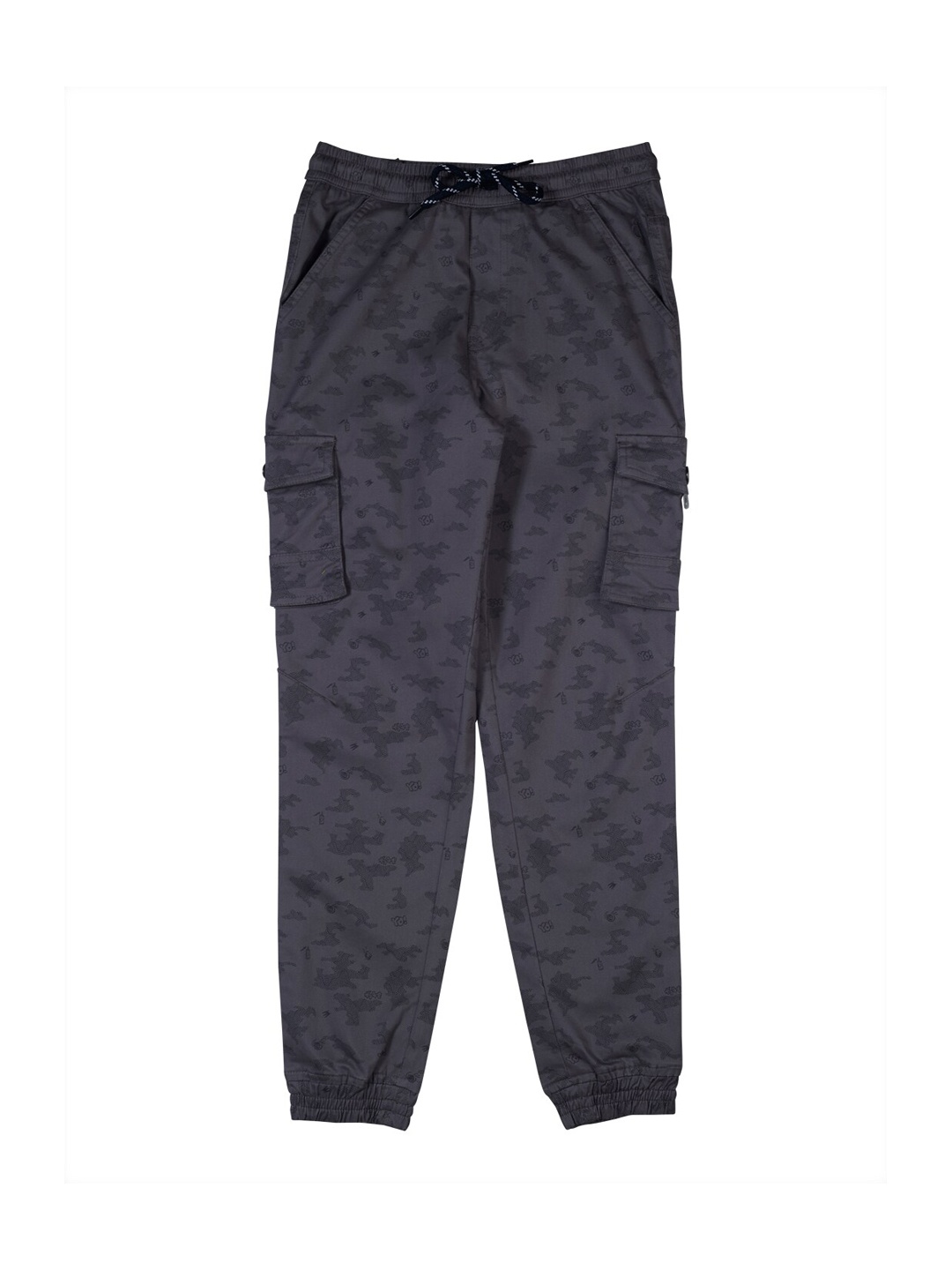

Gini and Jony Boys Black Cargos Trousers