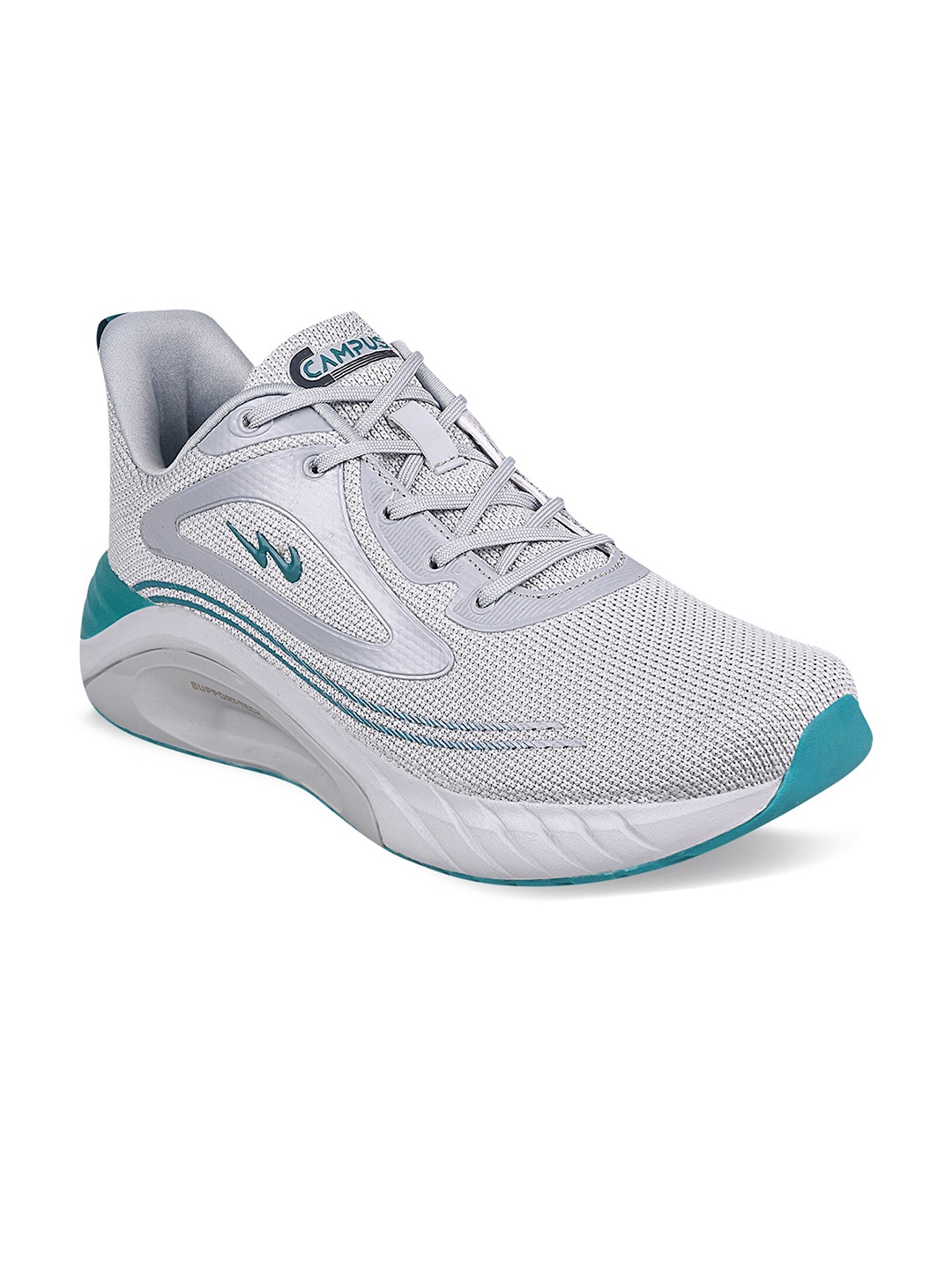 

Campus Men Grey Mesh Running Shoes
