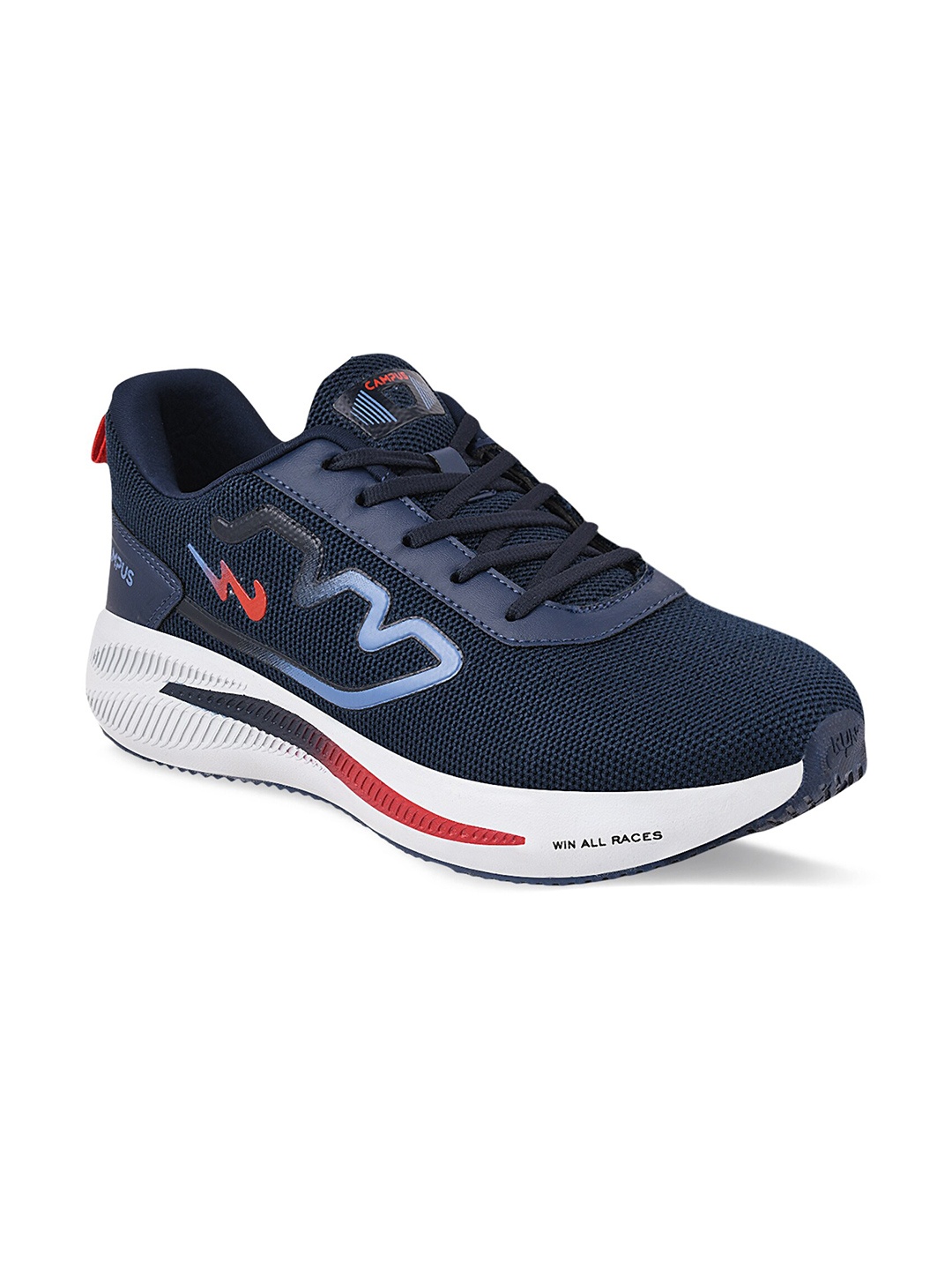 

Campus Men Navy Blue Mesh Running Shoes