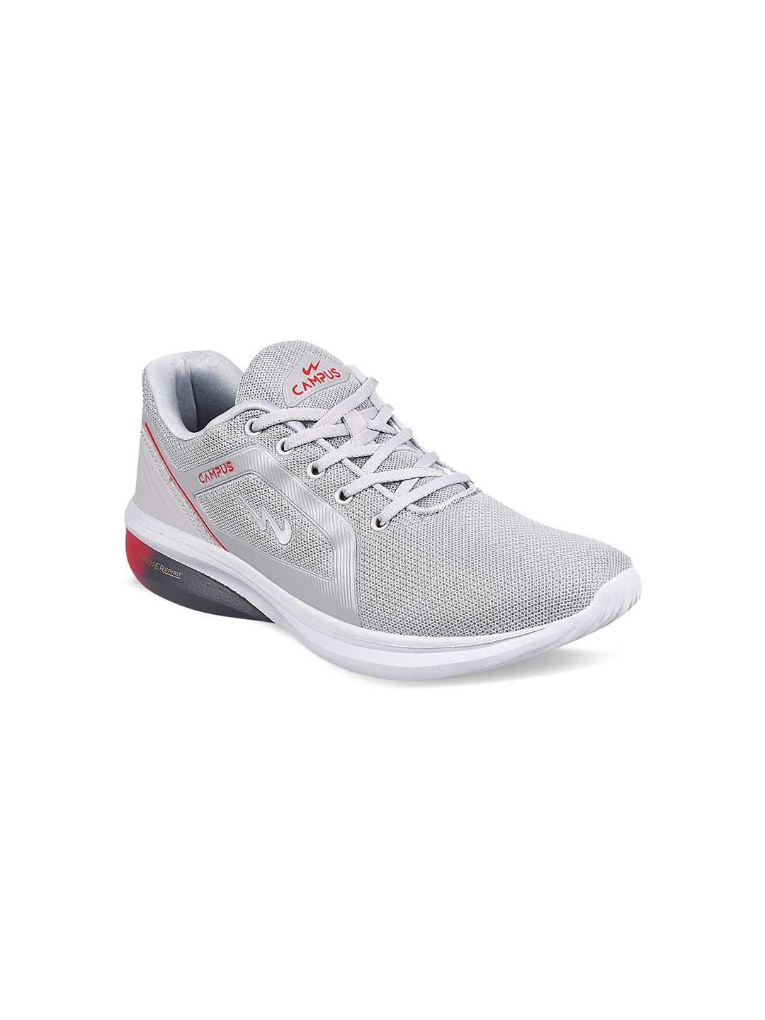 

Campus Men Grey Mesh Running Shoes
