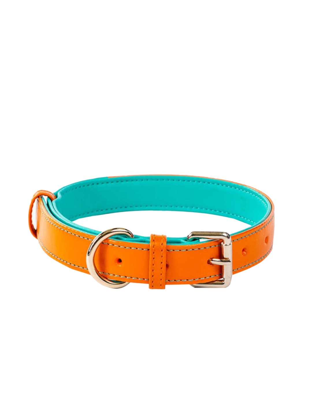 

thepawpstarco Orange Solid Dog Pet Collars