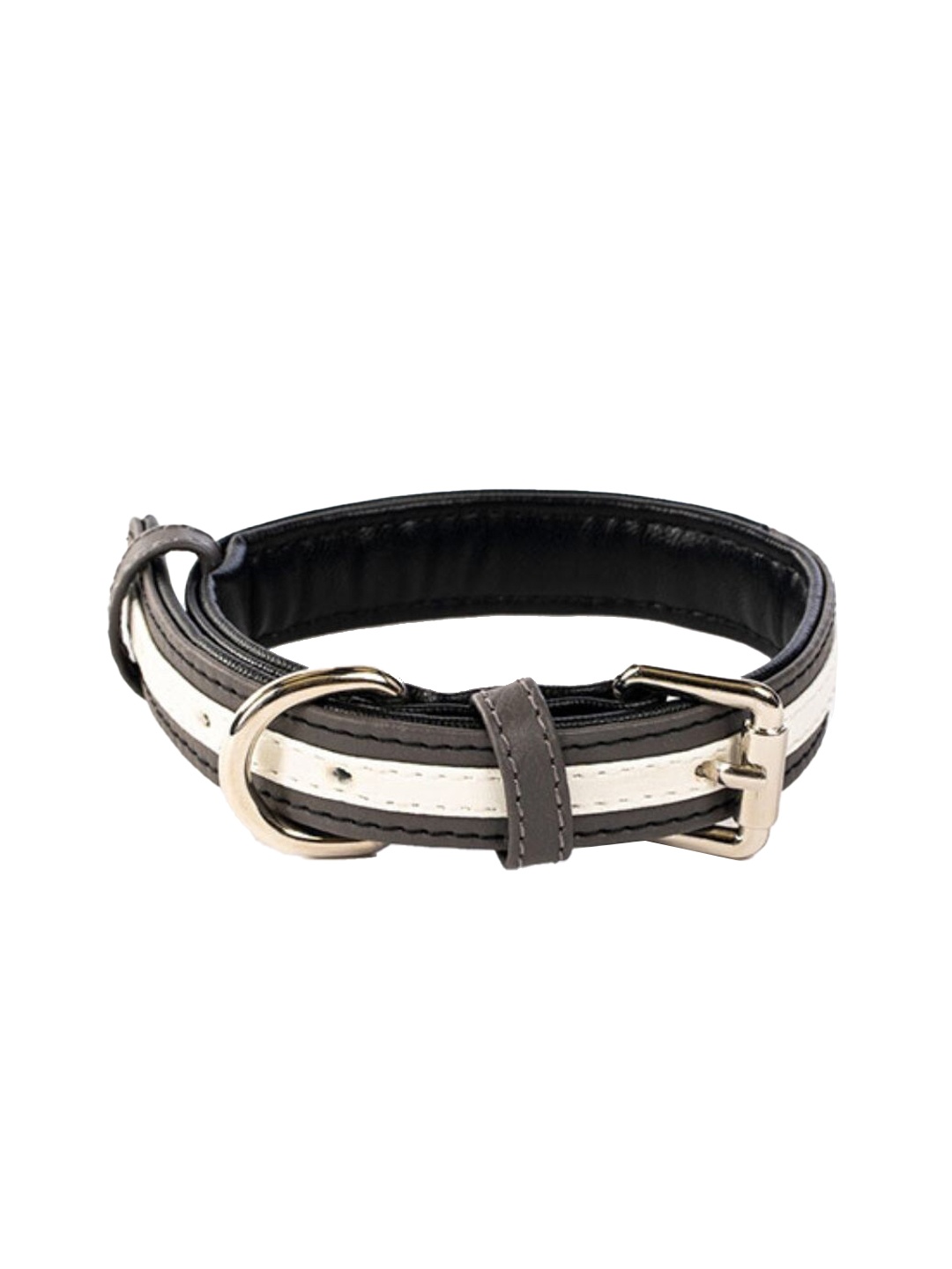 

thepawpstarco Black & White Printed Dog Collar