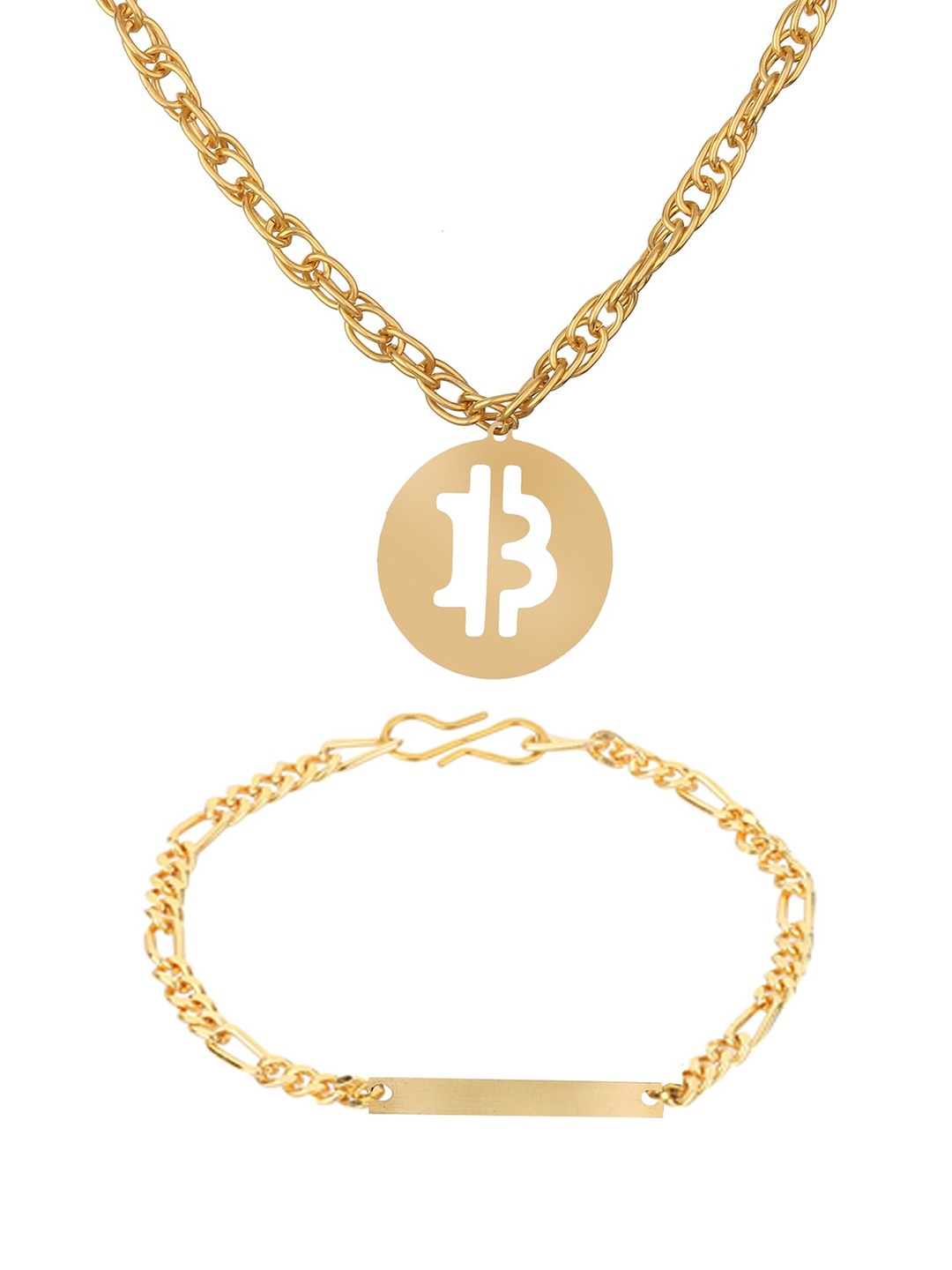 

Goldnera Men Gold-Toned Brass Gold-Plated Chain
