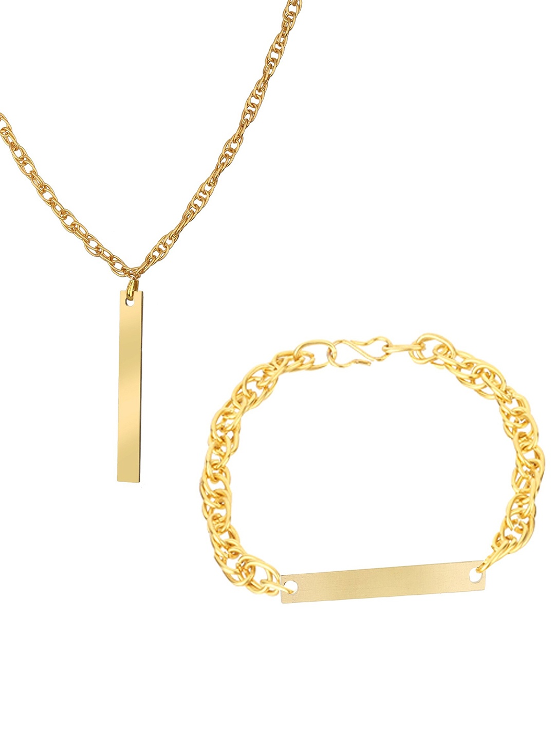 

Goldnera Men Gold-Toned Brass Gold-Plated Chain