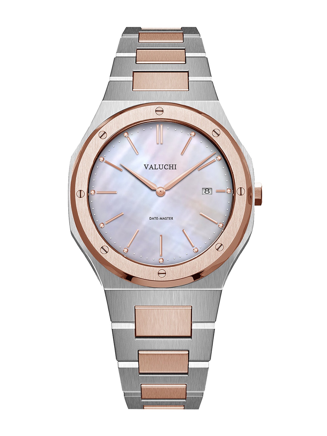 

Valuchi Women Multicoloured Dial & Multicoloured Stainless Steel Bracelet Style Straps Analogue Motion Watch, Pink
