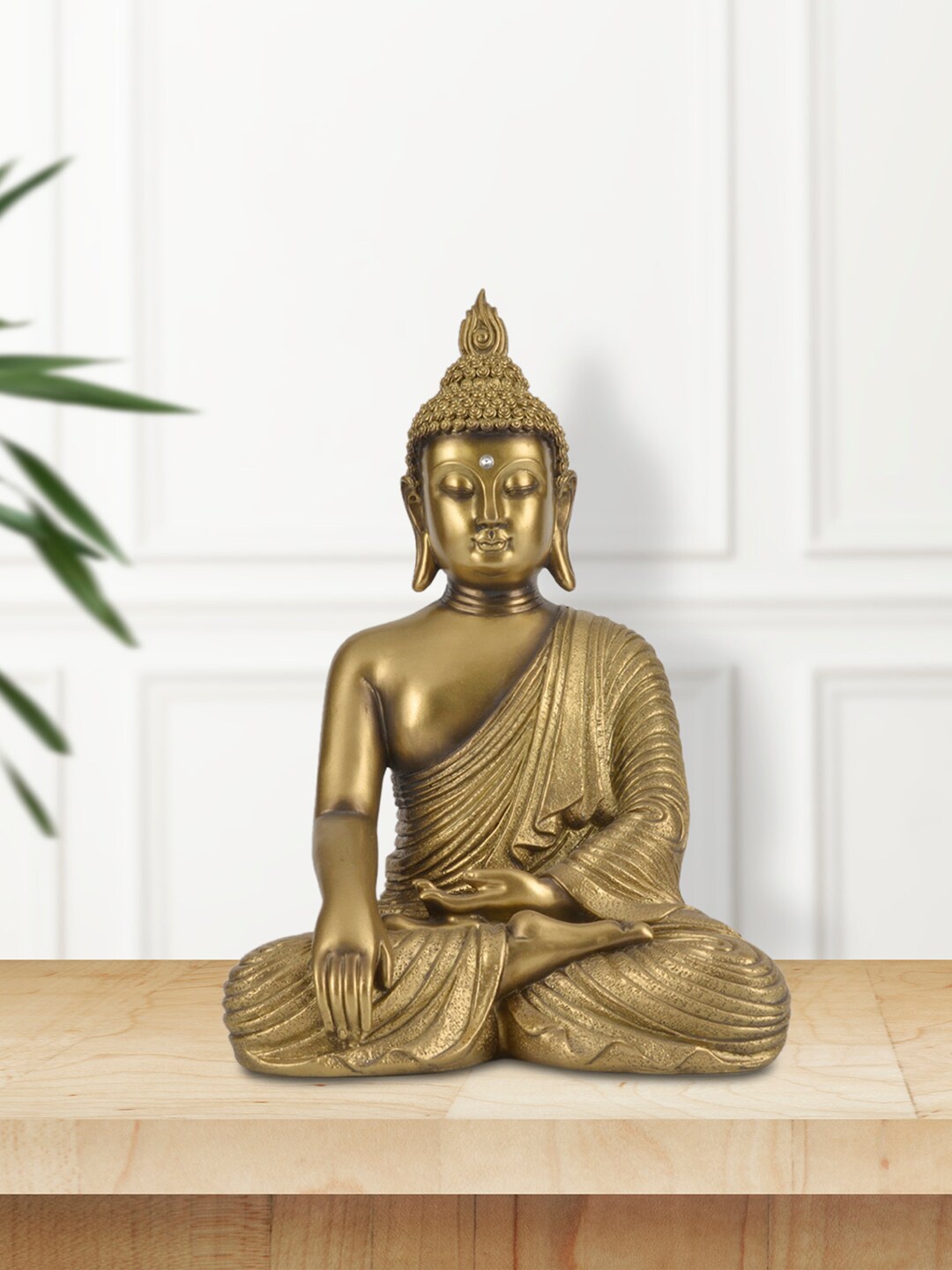 

HomeTown Gold-Toned Polyresin Buddha Showpieces