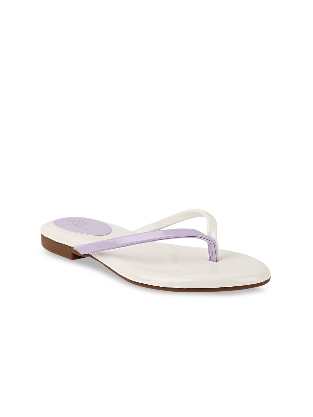 

THE WHITE POLE Women Off White Open Toe Flats