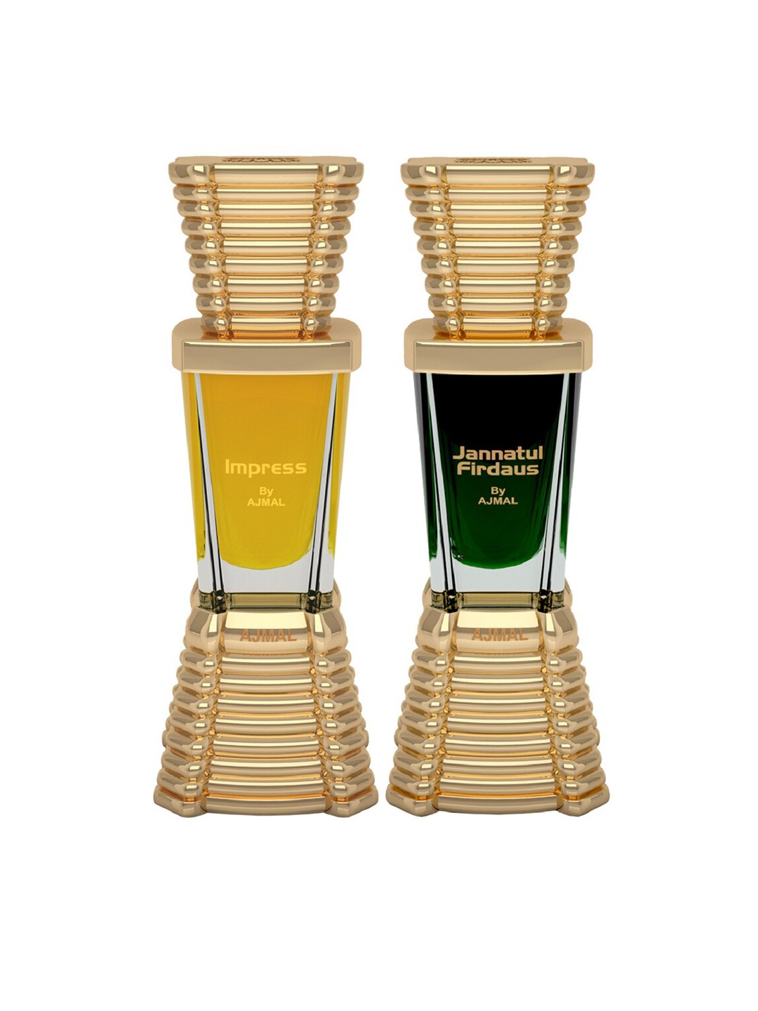 

Ajmal Set of Impress & Jannatul Firdaus Concentrated Perfume - 10 ml each, Green